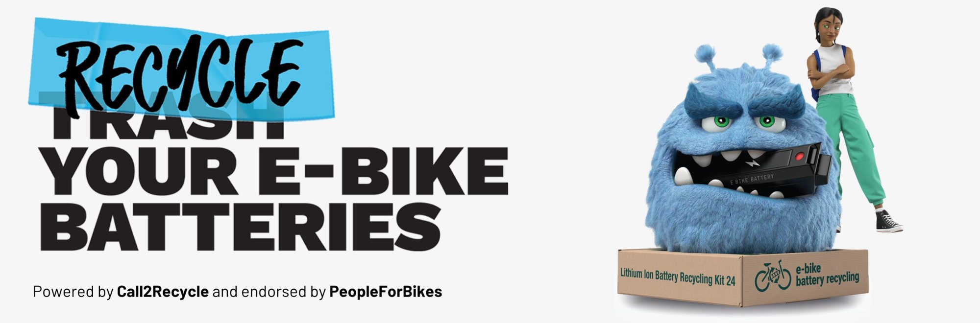 Recycle your E-Bike Batteries - Powered by Call2Recycle and endorsed by PeopleForBikes